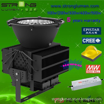 New Design Outdoor LED High Bay Light with Cree XBD Chip MW Driver